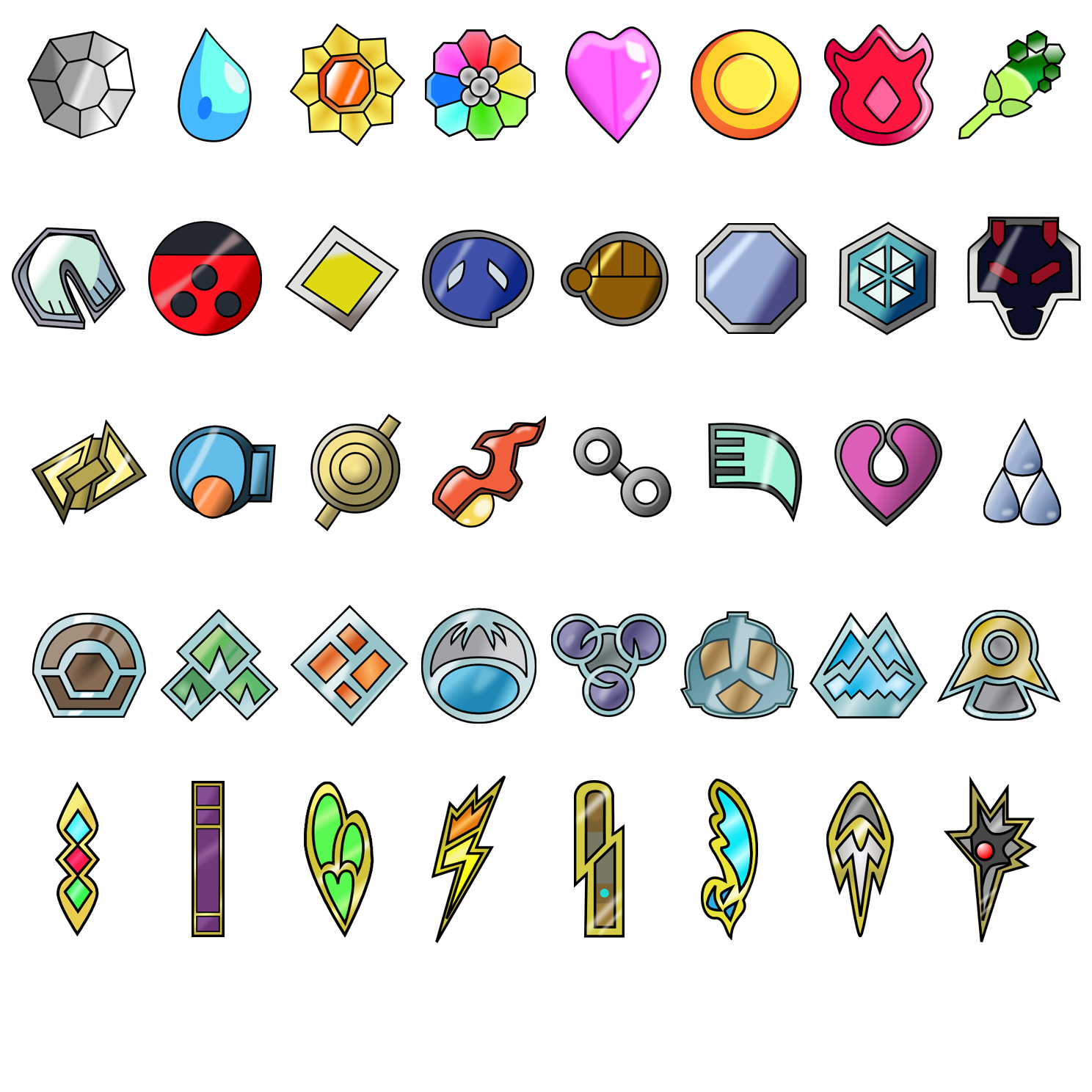 Pokémon League Badges