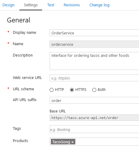 API Settings