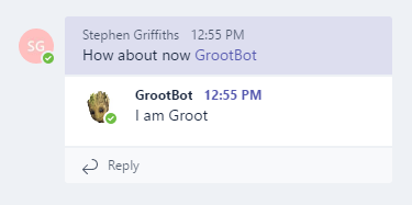 My Groot bot