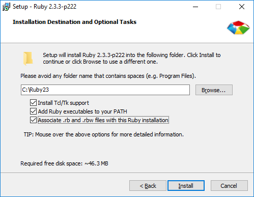 rubyinstaller update ruby version windows