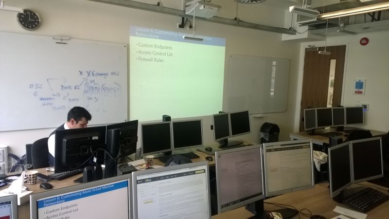 Inside a QA training room